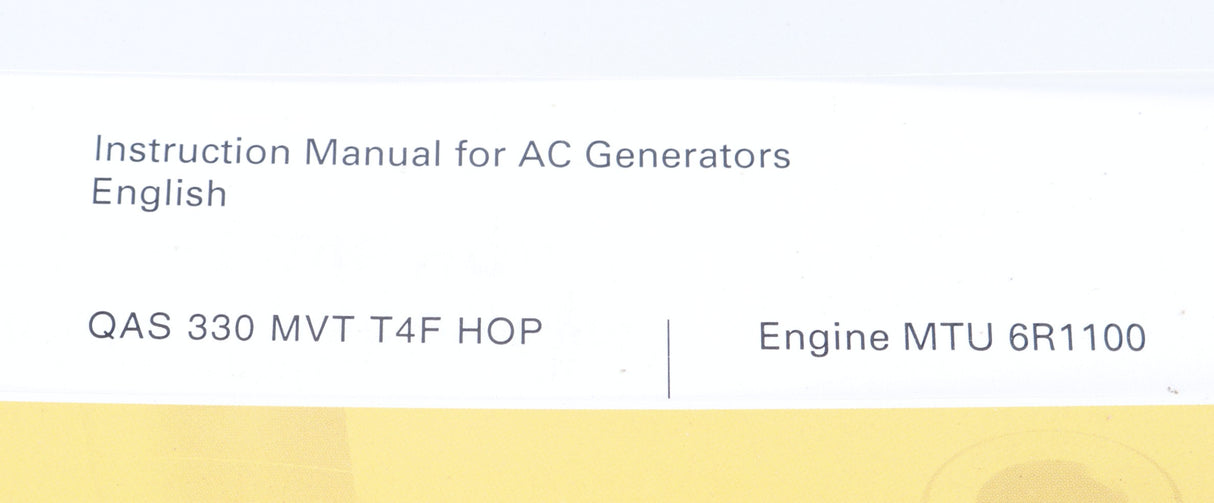 ATLAS COPCO - 1310301921 - MANUAL:AIB QAS330 MVT