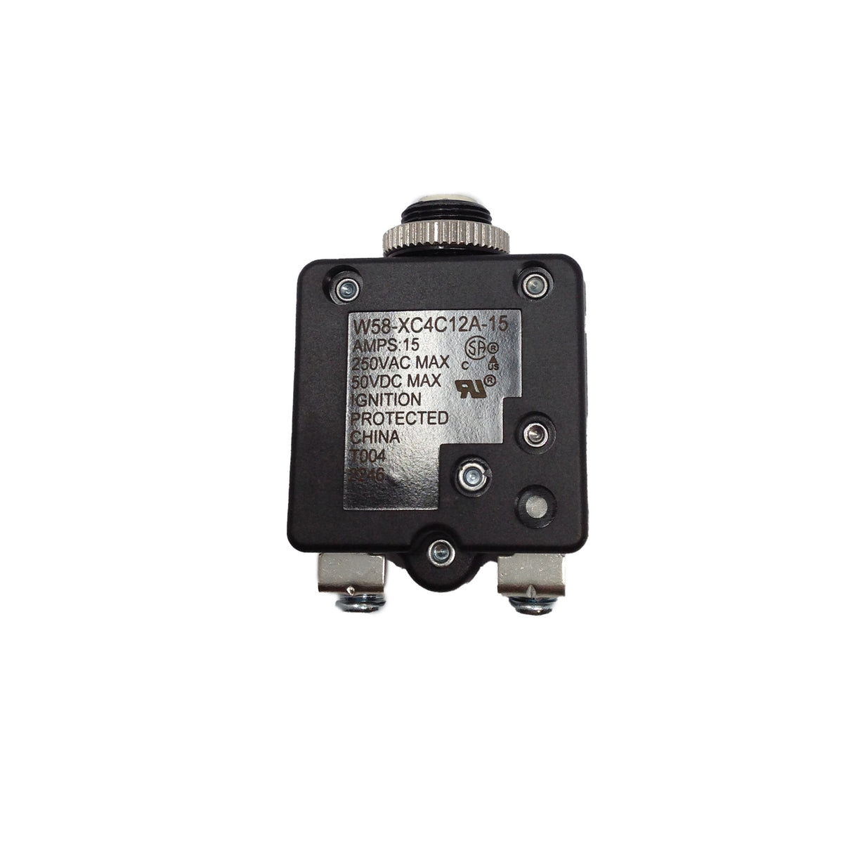 TYCO/POTTER & BRUMFIELD (TE CONNECTIVITY) - W58-XC4C12A-15 - CIRCUIT BREAKER - 15A PUSH-BUTTON