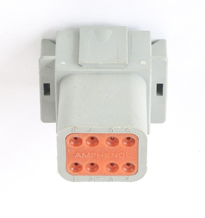 AMPHENOL - AT04-08PA - CONNECTOR 8 PIN RECEPTACLE - GREY A-KEYWAY
