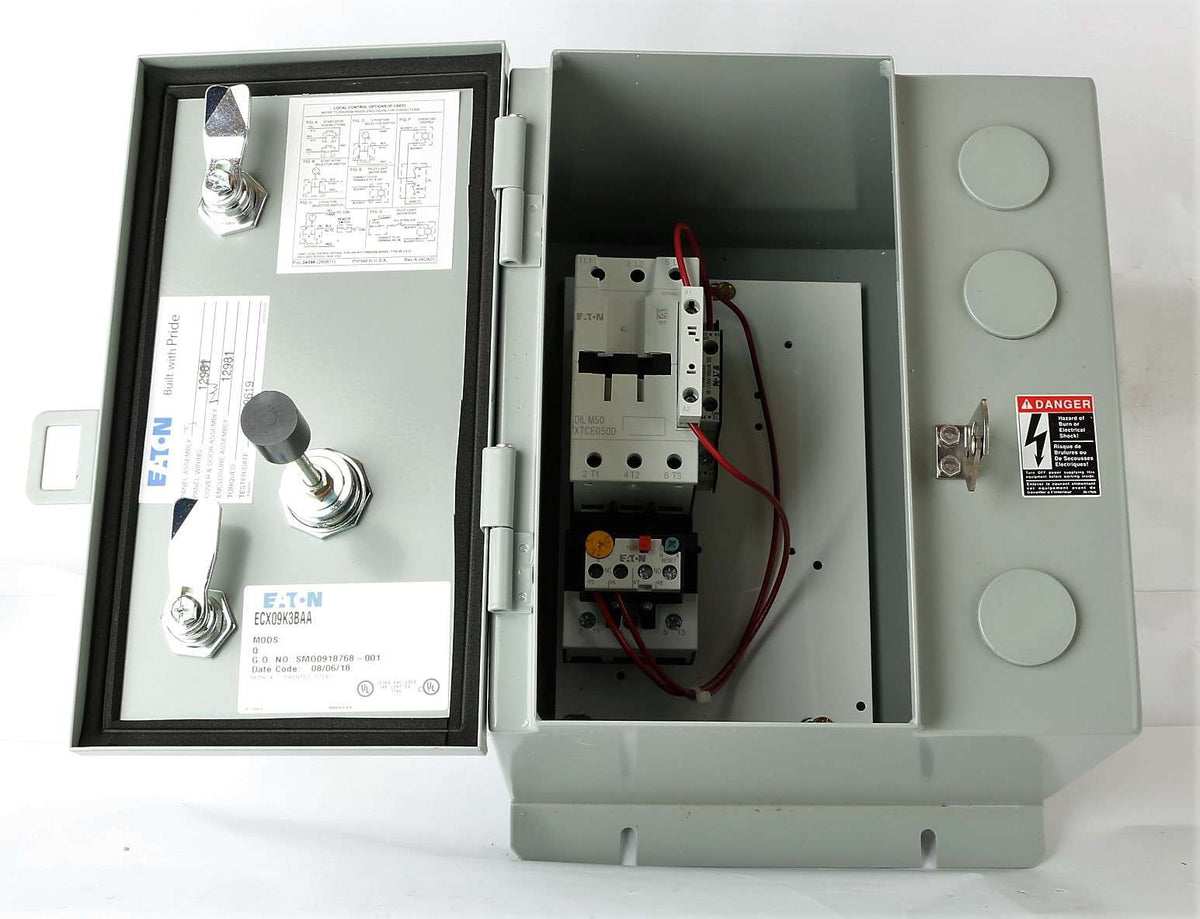 CUTLER HAMMER - ECX09K3BAA-Q - MOTOR STARTER - ENCLOSED