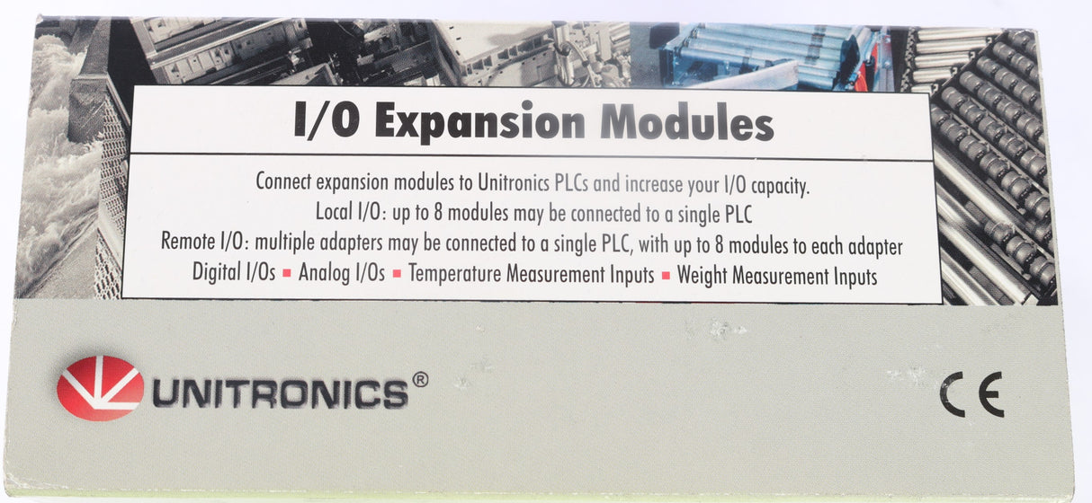 UNITRONICS - IO-DI8-RO4-L - COMPUTER LOW VOLT I/O EXPAN. MODULE 8 INPUTS 4 OUT