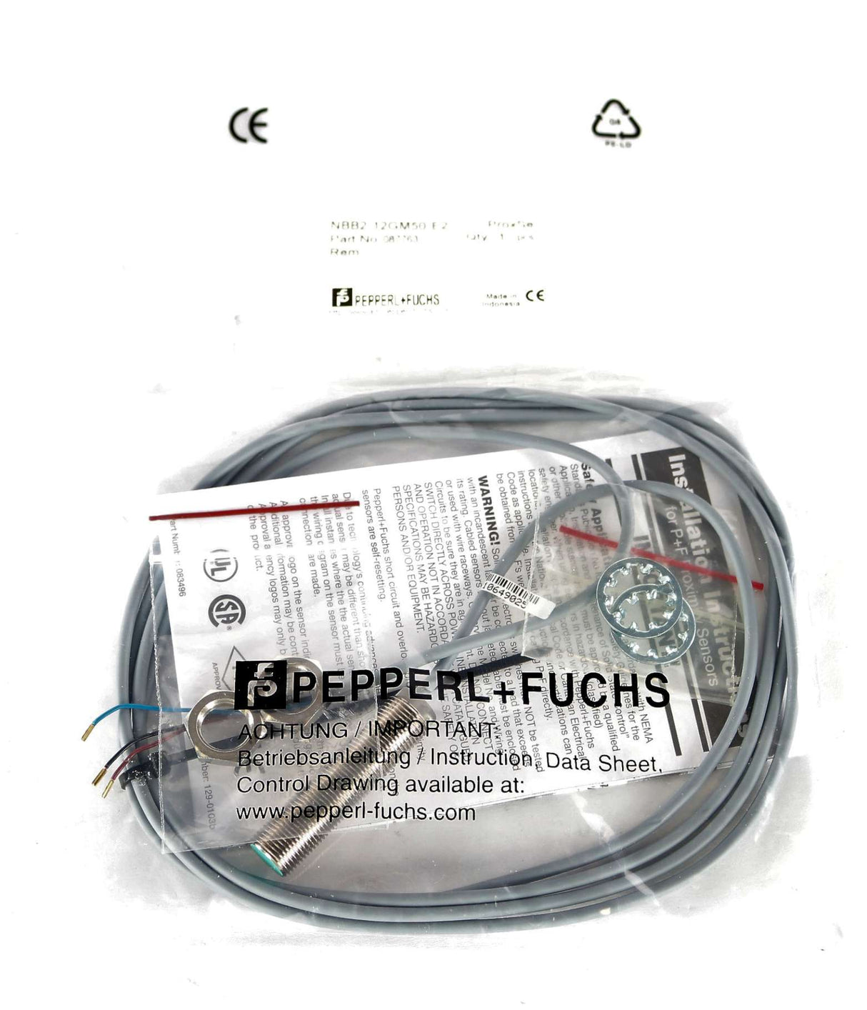 PEPPERL & FUCHS - NBB2-12GM50-E2 - INDUCTIVE PROXIMITY SENSOR