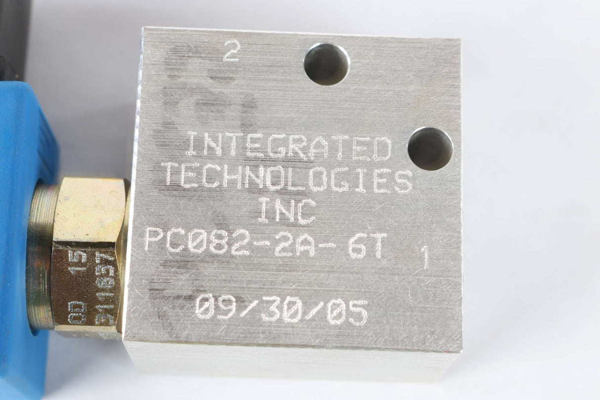 INTEGRATED TECHNOLOGIES - PC082-2A-6T - SOLENOID VALVE - HYDRAULIC 2 WAY 2 POS
