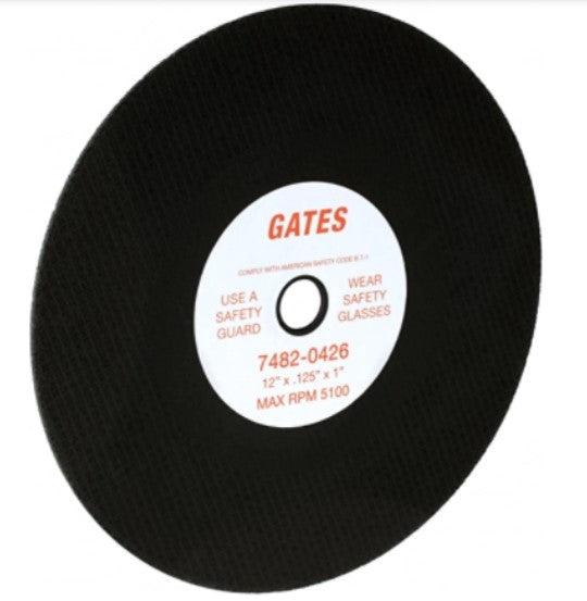 GATES - 7482-0426 - HYDRAULIC HOSE CUTTER 12" ABRASIVE BLADE