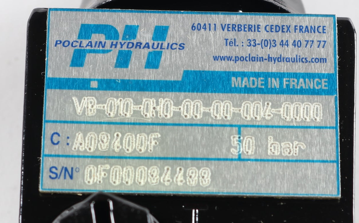 POCLAIN - VB-010-0H0-00-00-004-000 - PRESSURE REDUCER VALVE 50 BAR