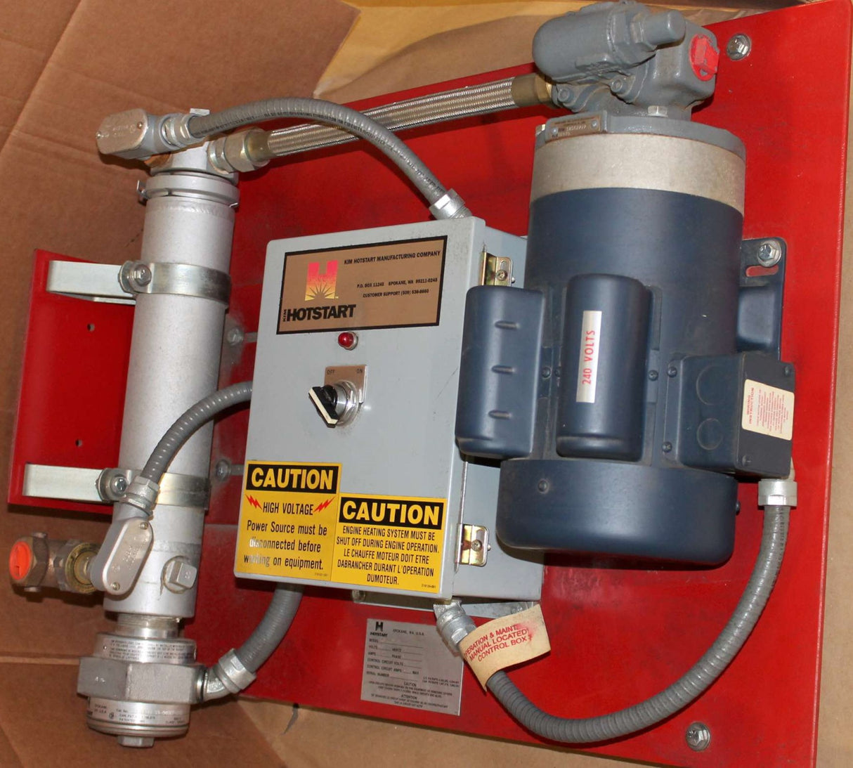 HOTSTART - OWT10402-1HP - 240V 60HZ HEATER ASSEMBLY 23.72AMPS PHASE 1