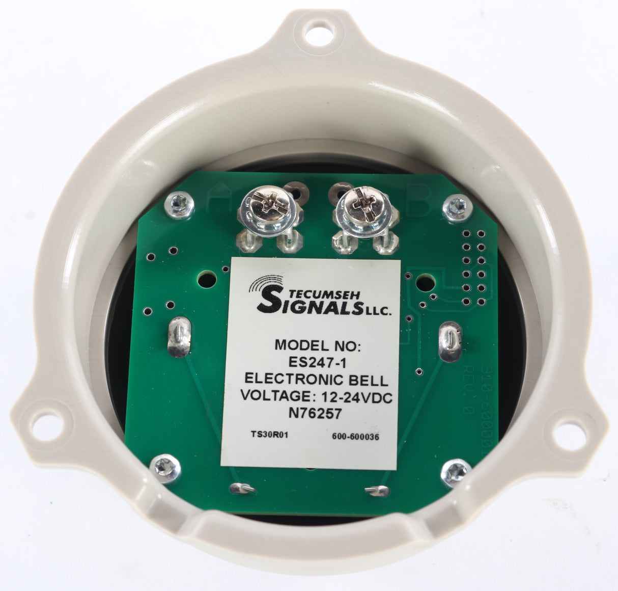 TECUMSEH SIGNALS - ES247-1 - 12-24VDC ELECTRONIC BELL 90DBA