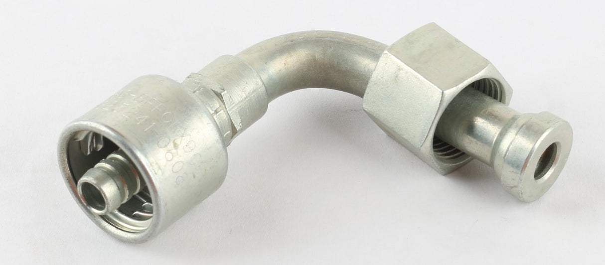 GATES - 6G-8FFORX90L - ELBOW FITTING - 3|8 HYD HOSE X 1|2 O-RING SWIVEL