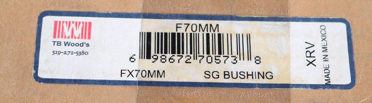TB WOODS - FX70MM - BUSHING 70mm ID