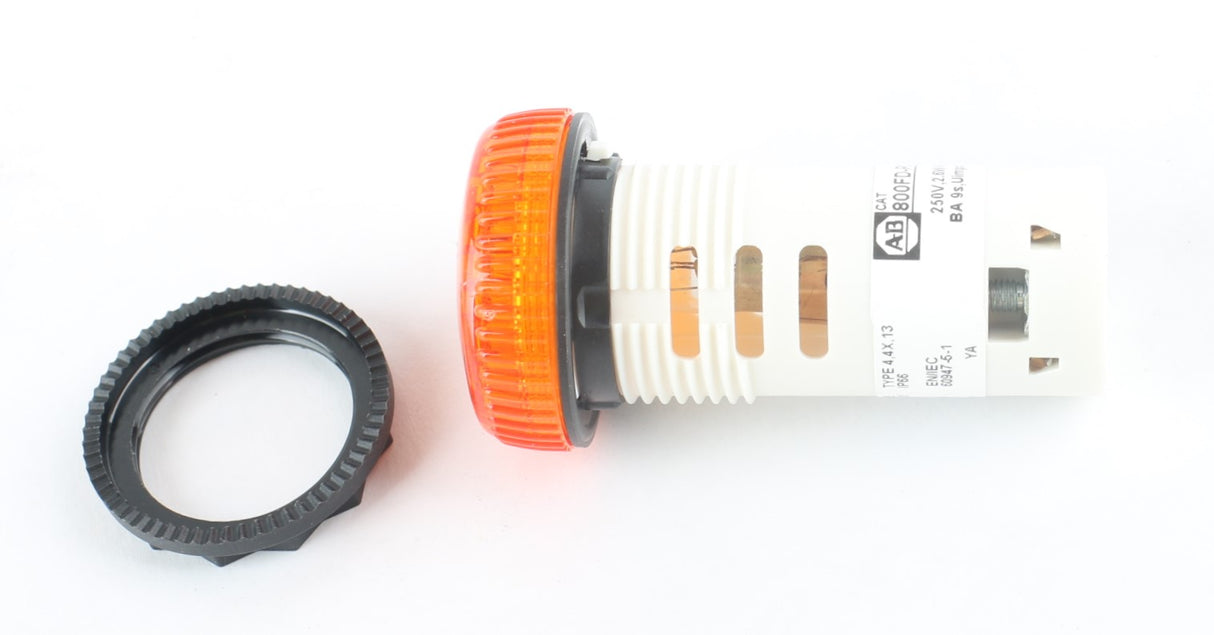 ALLEN-BRADLEY - 800FD-P0D5 - LIGHT - PILOT AMBER 120V AC/DC INCANDESCENT