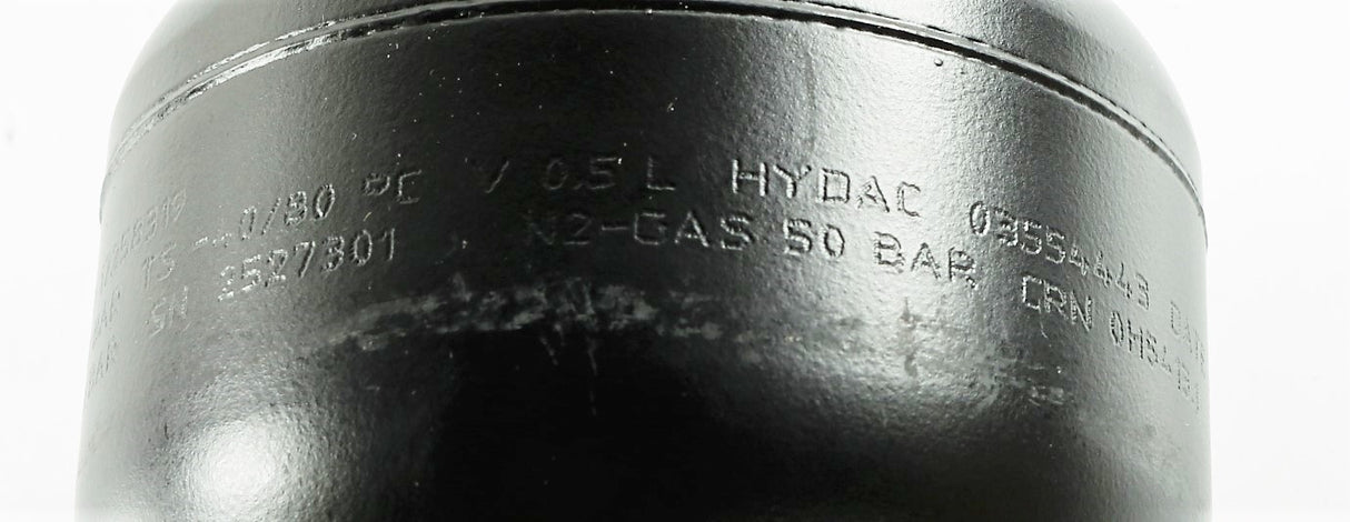 HYDAC - 03554443 - HYDRAULIC ACCUMULATOR 0.5 LITER 50 BAR PRE-CHARGE