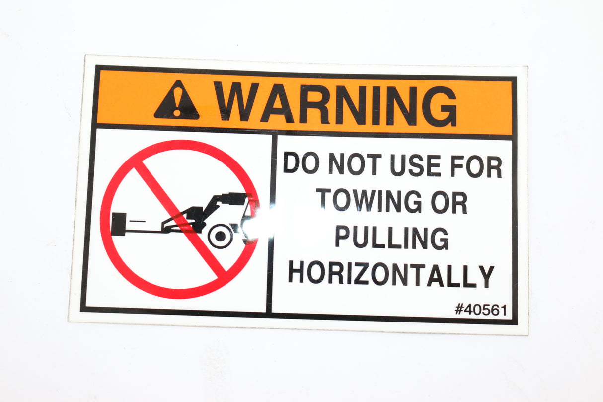 JLG - 70024064 - DO NOT TOW DECAL