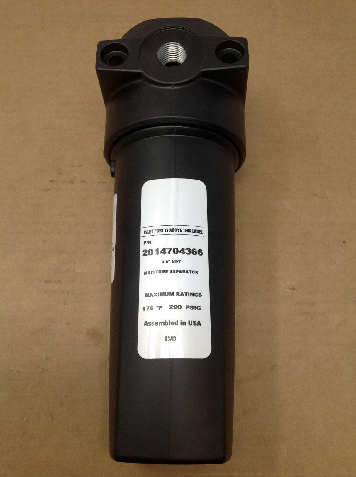 QUINCY COMPRESSOR - 2014704366 - MOISTURE SEPARATOR TRAP 3|8 NPT