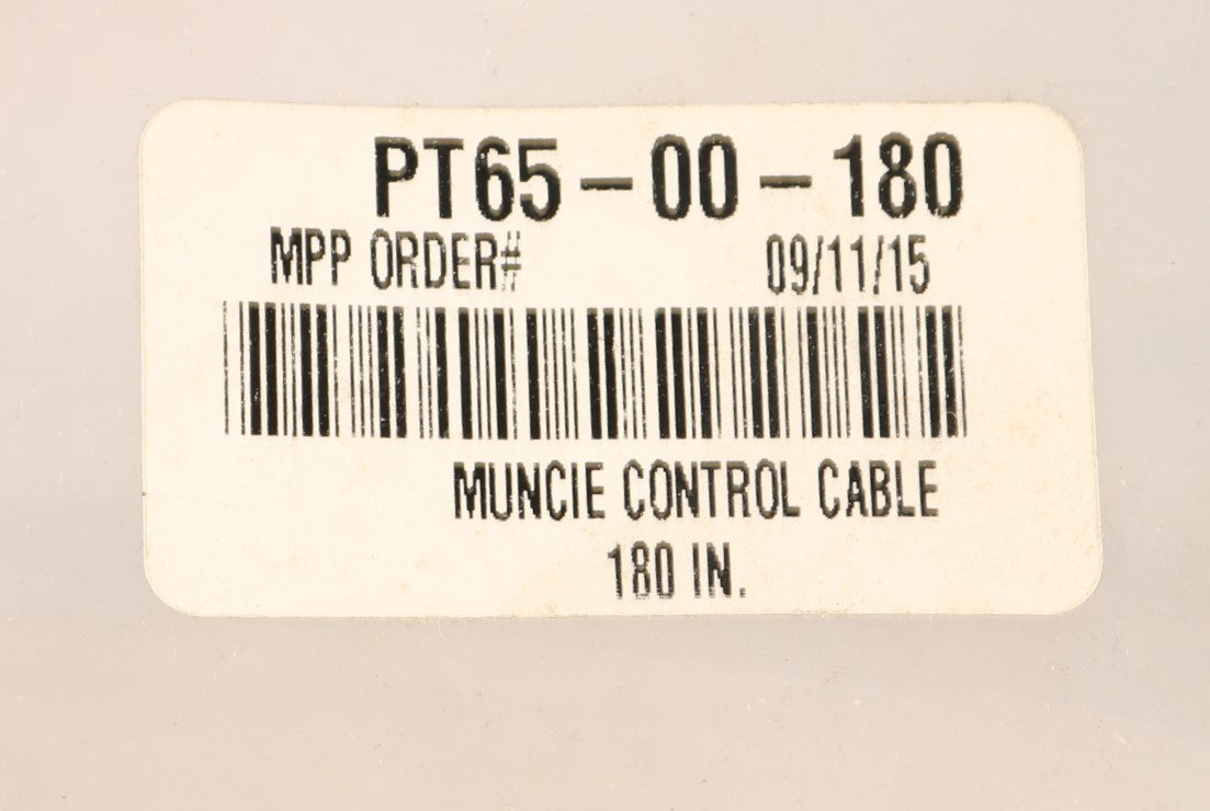 MUNCIE - PT65-00-180 - CONTROL CABLE - PUSH|PULL 15ft