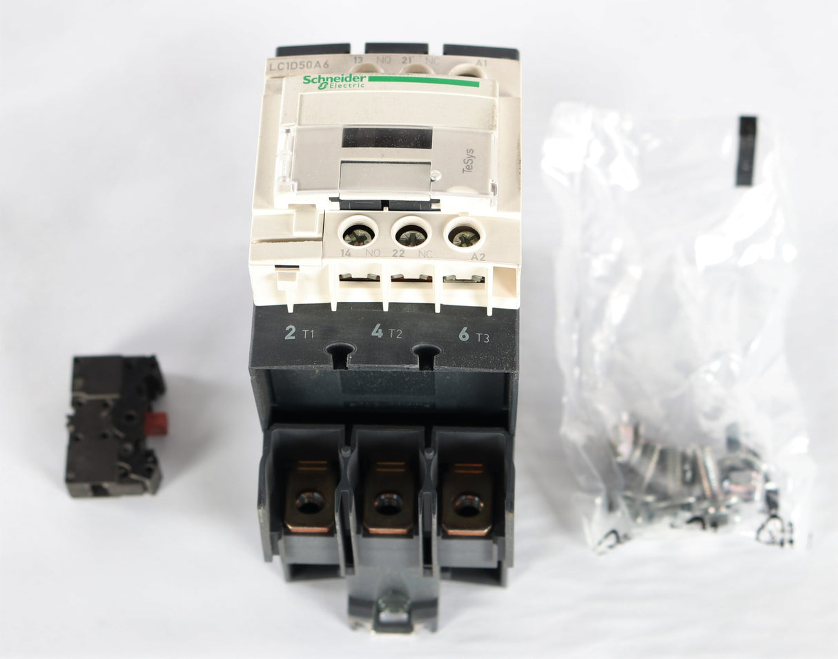 SCHNEIDER ELECTRIC - LC1D50A6FE7 - CONTACTOR 50A 3P 115VAC COIL