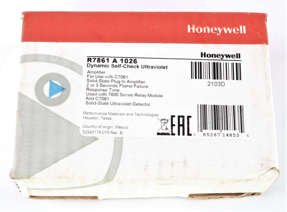 HONEYWELL - R7861A1026 - FLAME SIGNAL AMPLIFIER W/DYNAMIC SELF CHECK ULTRAV