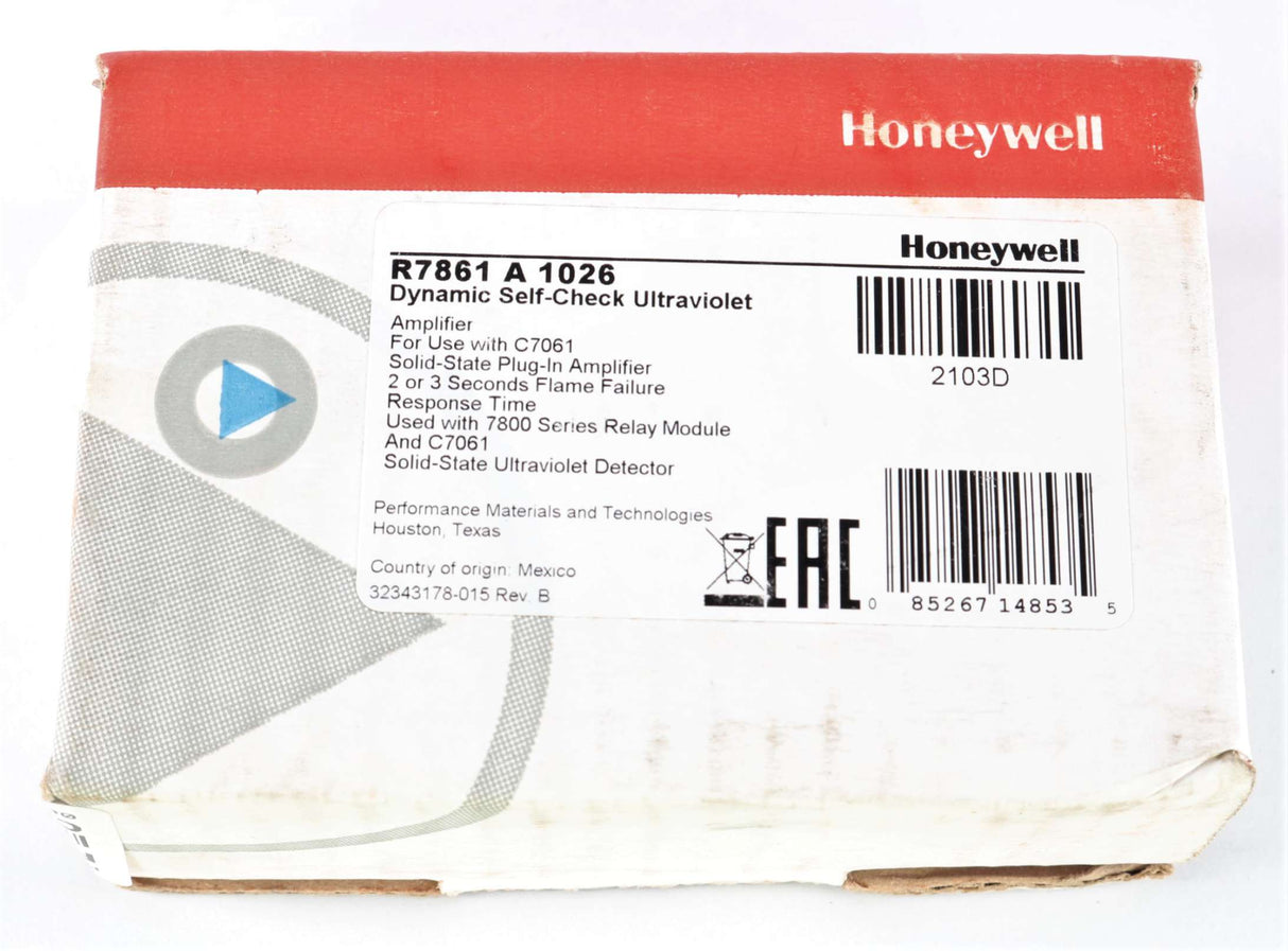 HONEYWELL - R7861A1026 - FLAME SIGNAL AMPLIFIER W/DYNAMIC SELF CHECK ULTRAV