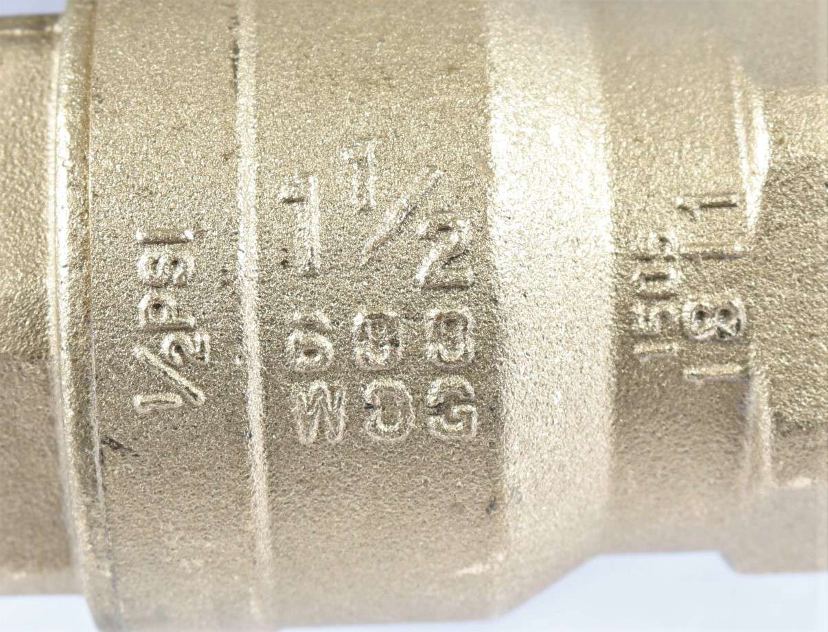 STAUFF - BV4L-2-N24-9242-F - BALL VALVE 1-1/2in NPT BRASS 600WOG