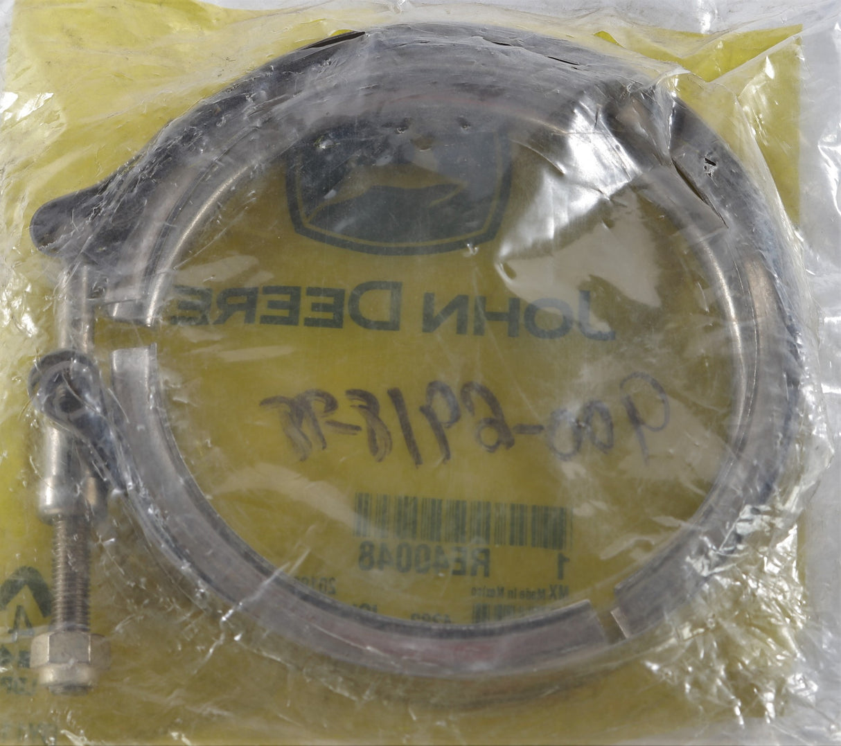 JOHN DEERE - RE40048 - EXHAUST CLAMP - V-BAND 4-1|4in