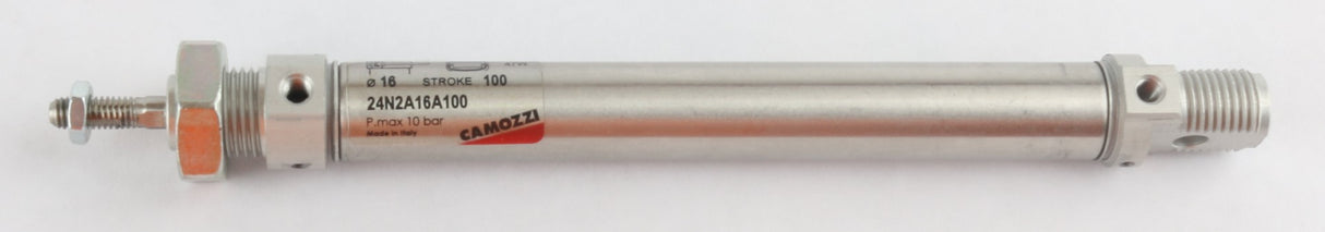 CAMOZZI - 24N2A16A100 - PNEUMATIC CYLINDER 16mm BORE X 100mm STROKE