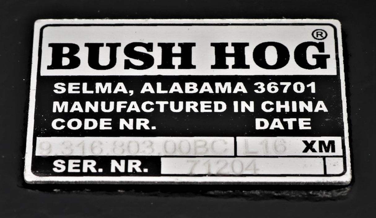 BUSH HOG - 71204 - GEARBOX ASSEMBLY