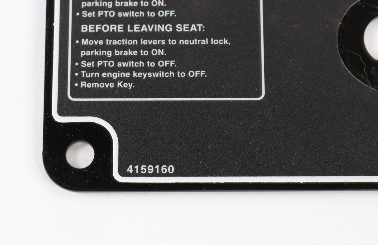 BOBCAT - 4159162 - S-CONTROL PANEL