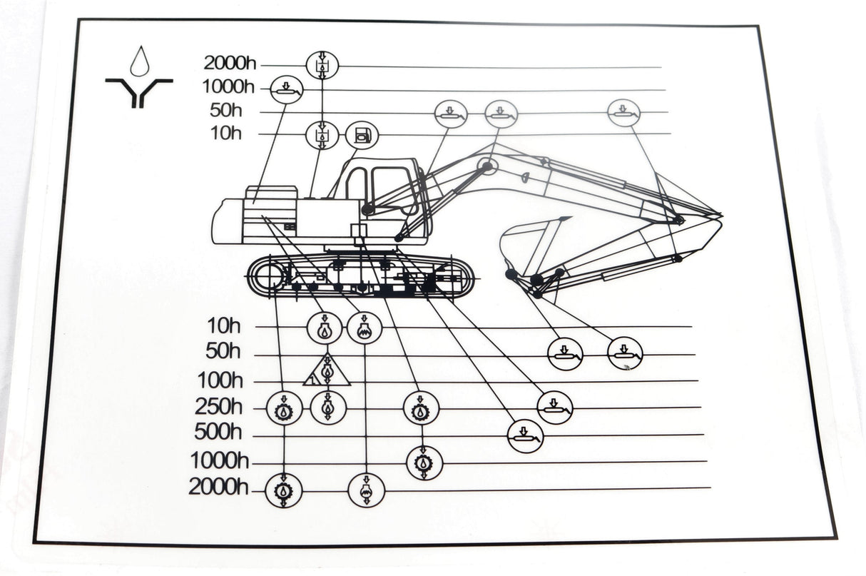 SANY - 13166584 - LUBRICAIOTN TABLE SY215CAI4K-TZ