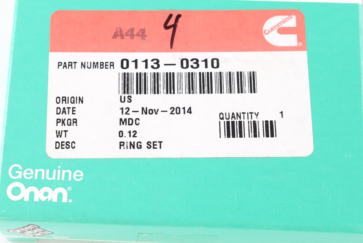 CUMMINS - 0113-0310 - RING SET STANDARD (SPEC D)