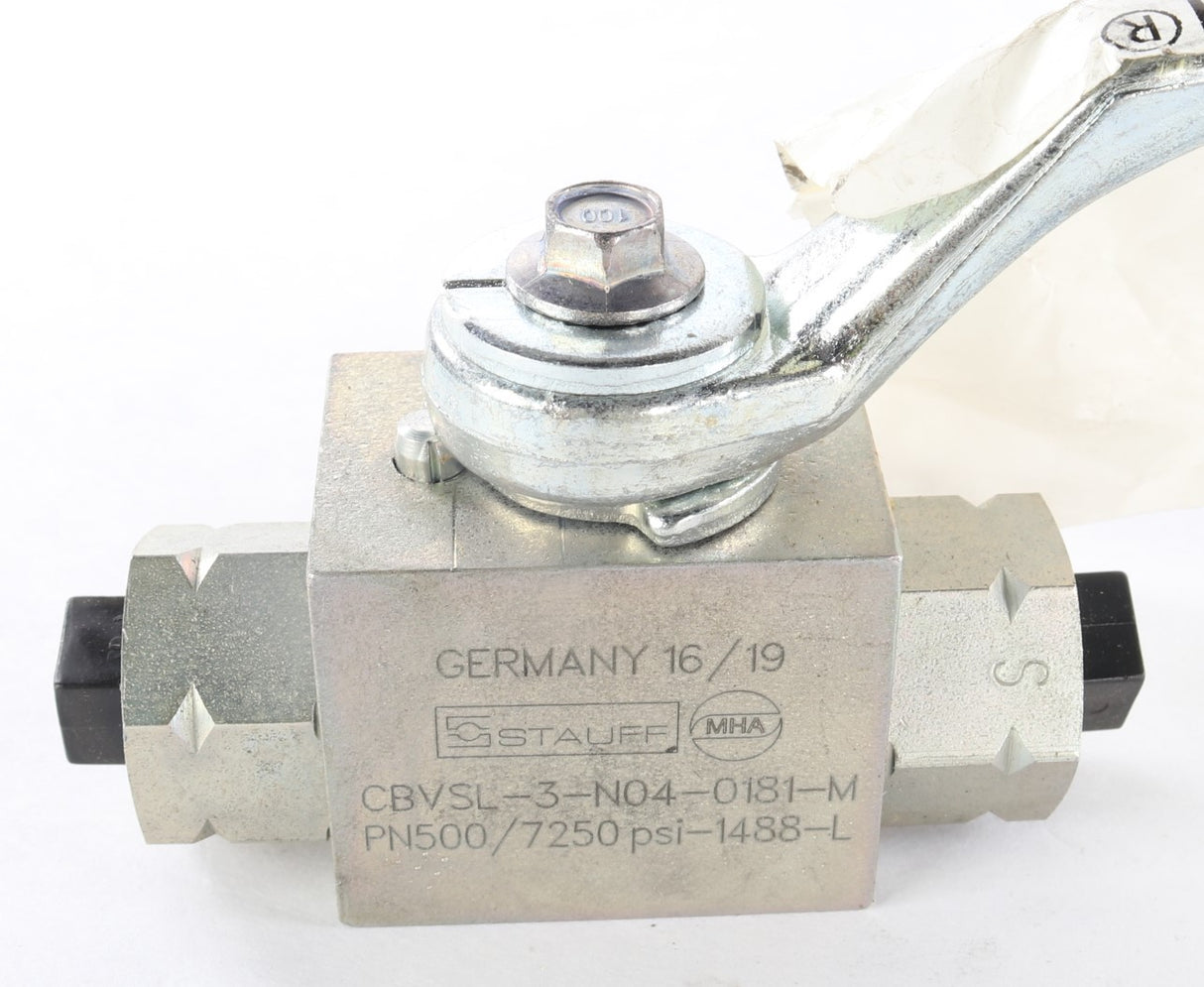 STAUFF - CBVSL-3-N04-0181-M - BALL VALVE HP 1/4 3-WAY