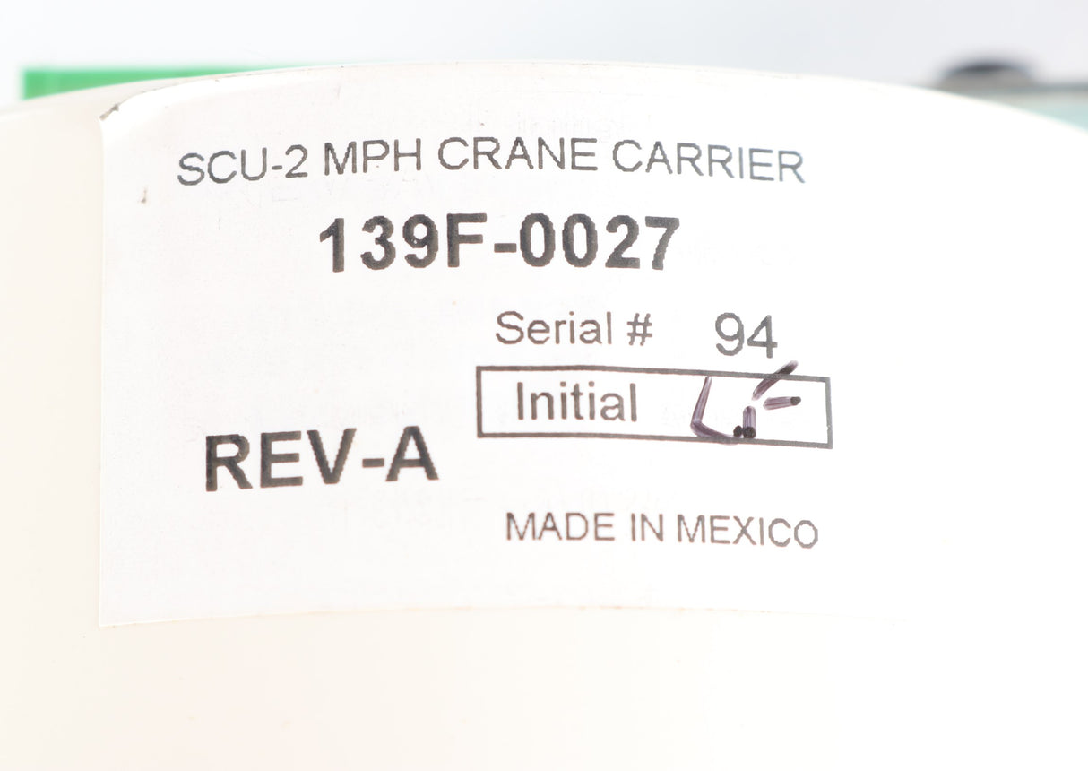 CRANE CARRIER - 139F-0027 - GAUGE SPEEDOMETER NGI W/SPEEDO