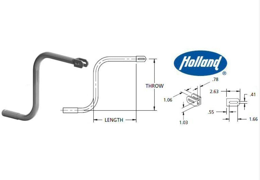 SAF-HOLLAND - 50644017 - TRAILER LANDING GEAR CRANK W|A MARK V - T-STYLE