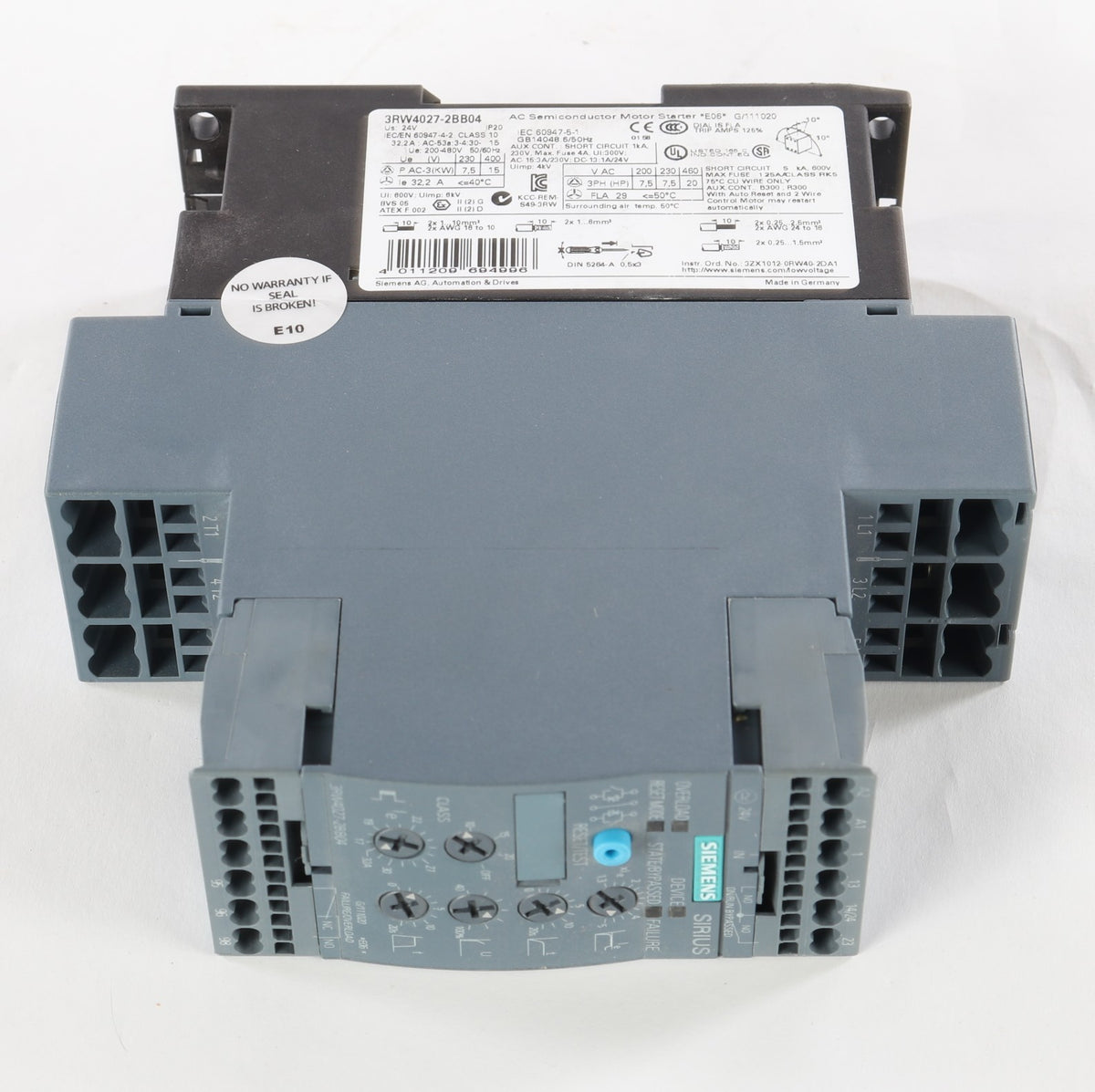 SIEMENS - 3RW4027-2BB04 - SOFT STARTER