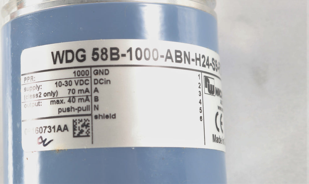 WACHENDORFF AUTOMATION - WDG-58B-1000-ABN-H24-S9 - ROTARY ENCODER - 1000 PULSES/REV