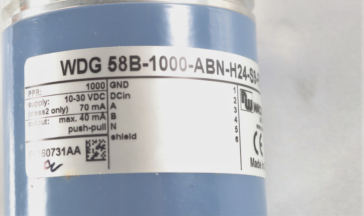 WACHENDORFF AUTOMATION - WDG-58B-1000-ABN-H24-S9 - ROTARY ENCODER - 1000 PULSES/REV