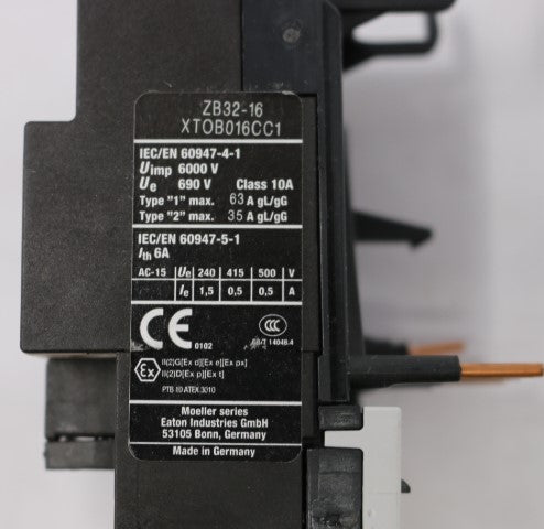 MOELLER ELECTRIC - ZB32-16 - OVERLOAD RELAY 10-16A 1NO 1NC