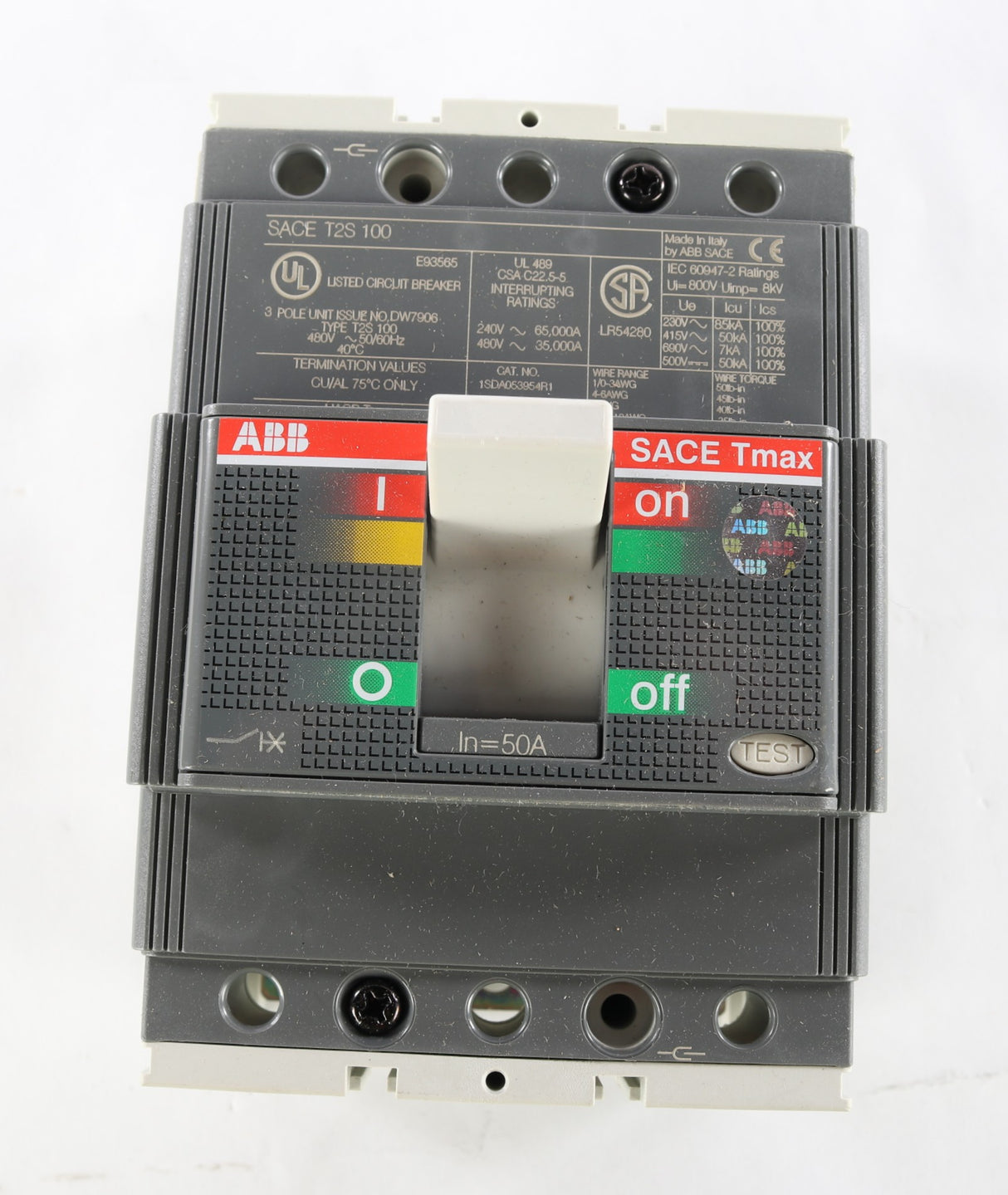 ABB - 1SDA053898R1 - CIRCUIT BREAKER 100A 3P