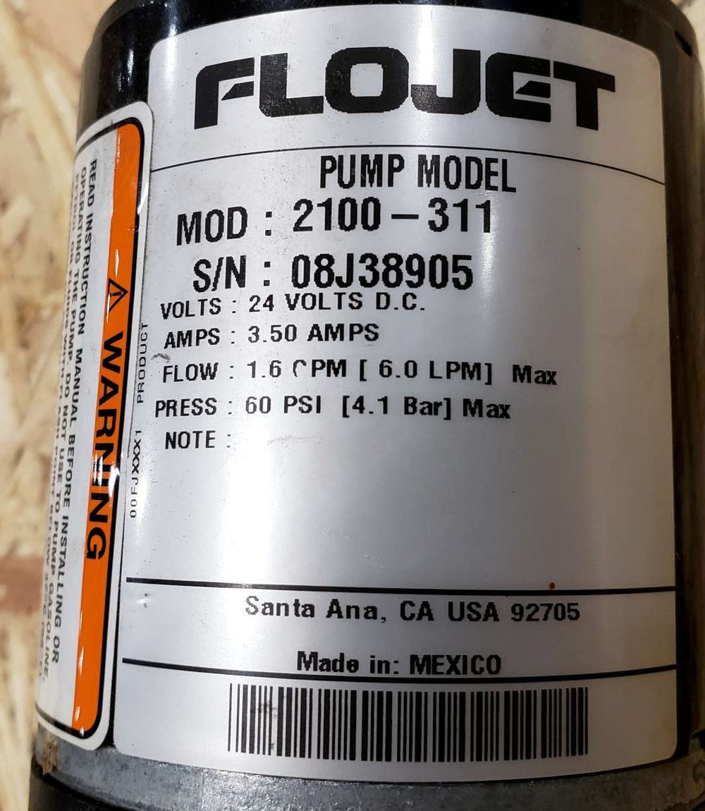 XYLEM - 2100-311 - SPRAY DOWN PUMP - 24VDC 1.6GPM 60PSI 3.50AMPS