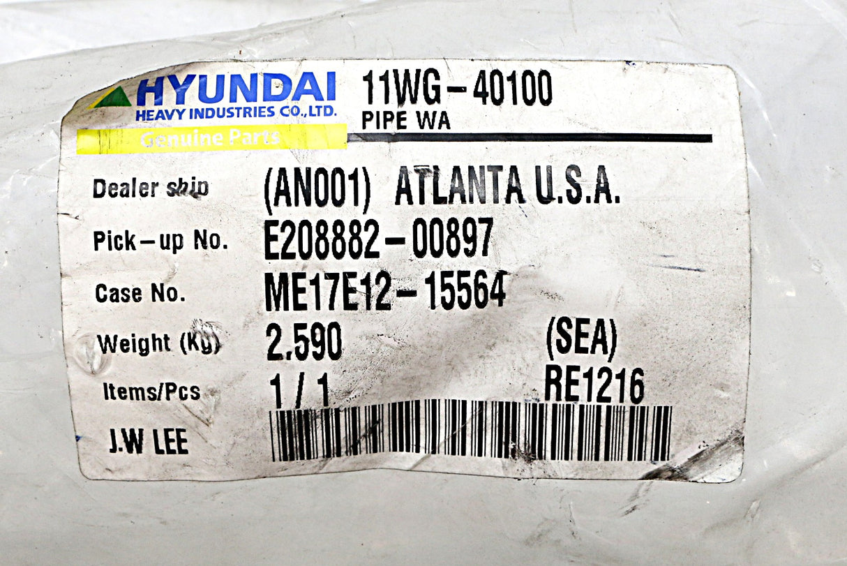 HYUNDAI - 11WG-40100 - PIPE-INTAKE