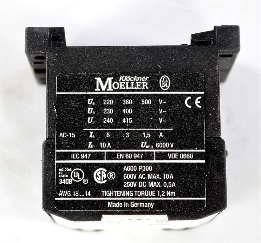 MOELLER ELECTRIC   - DILER-40-G(24VDC) - CONTACTOR RELAY - 24VDC COIL 4-POLE N.O.