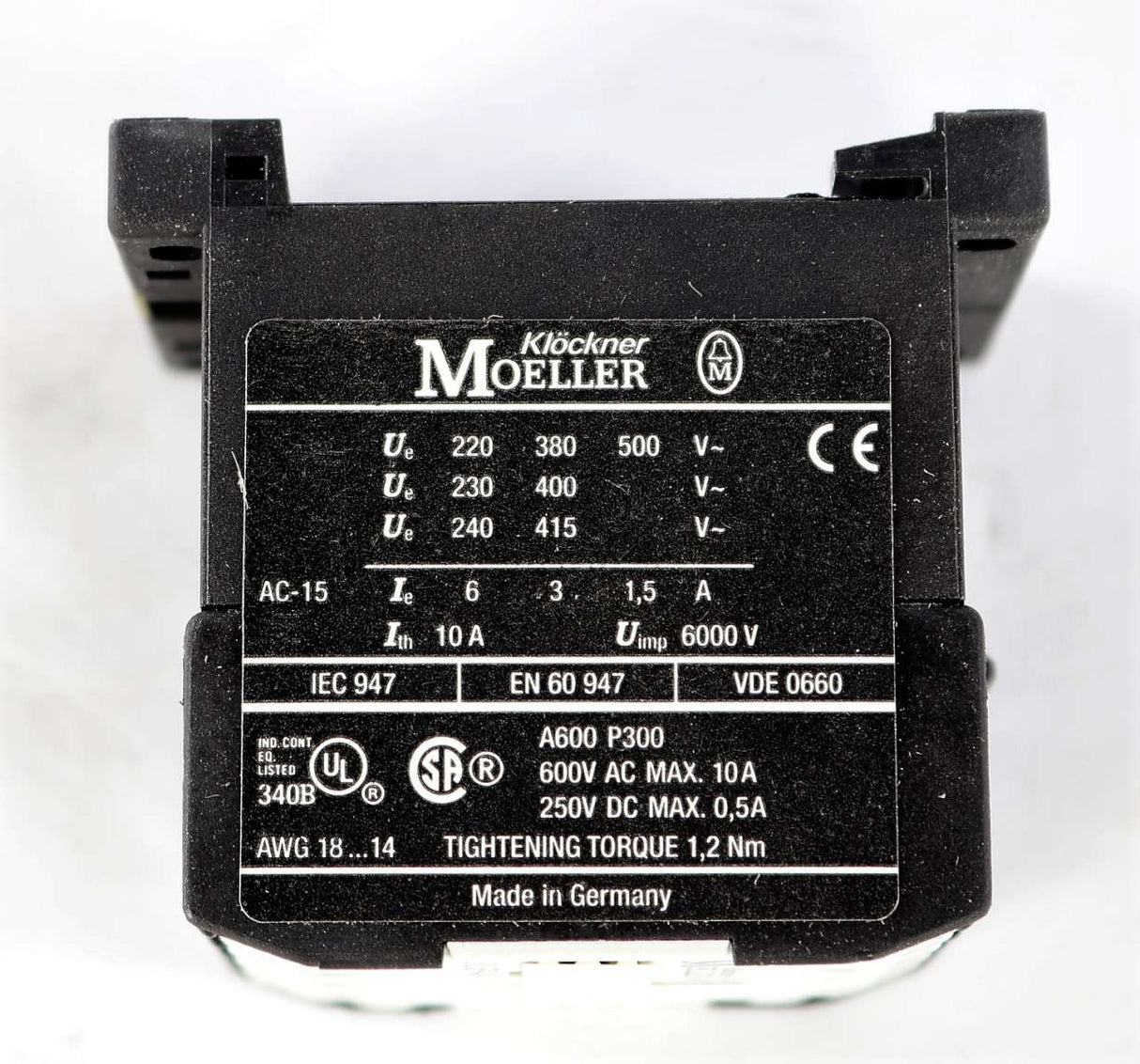 MOELLER ELECTRIC   - DILER-40-G(24VDC) - CONTACTOR RELAY - 24VDC COIL 4-POLE N.O.