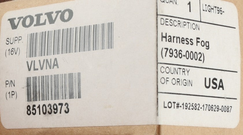 MACK - 85103973 - FOG LAMP WIRING HARNESS