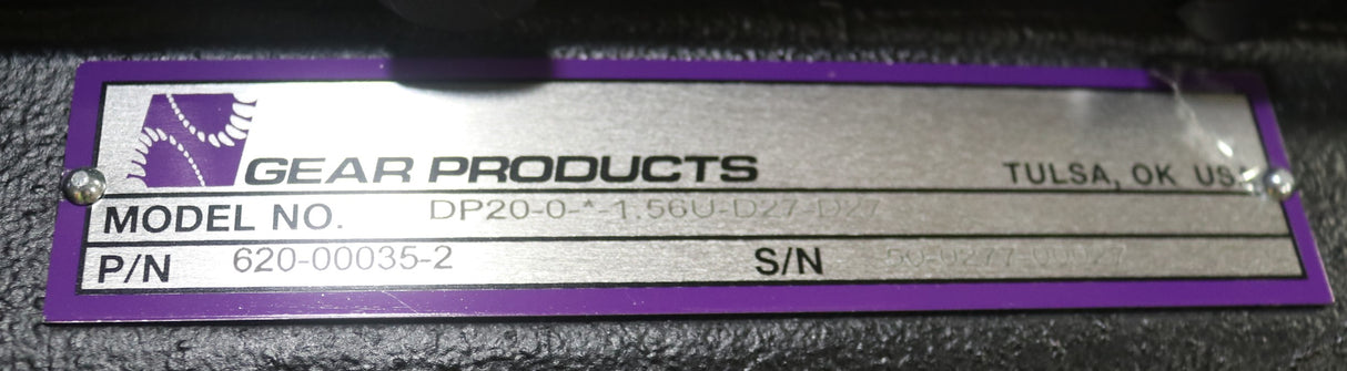 GEAR PRODUCTS - 620-00035-2 - PUMP DRIVE DBL DD SAE 01.56U