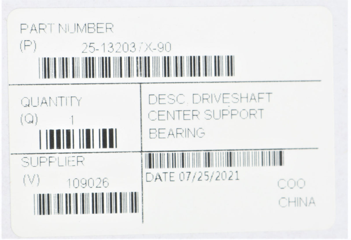 DANA SPICER - 25-132037X - DRIVESHAFT CENTER SUPPORT BEARING FITS CHEVY/GMC