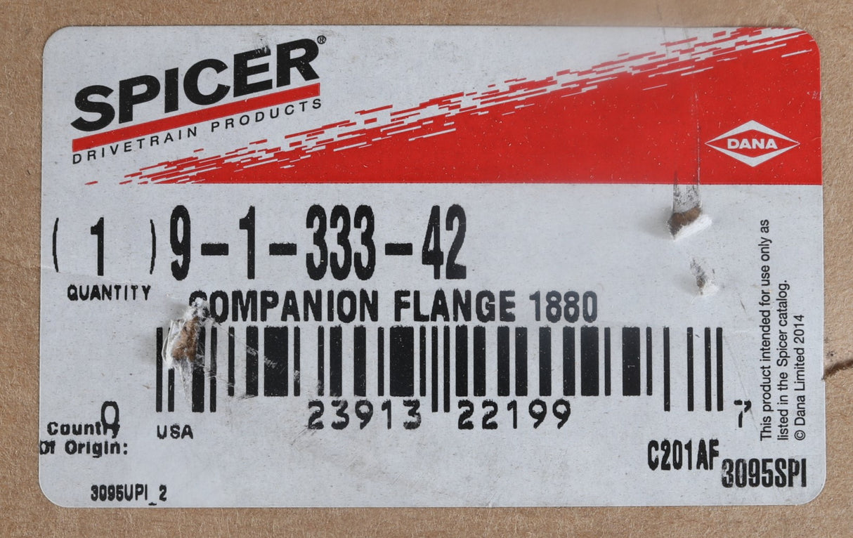 DANA SPICER - 9-1-333-42 - DRIVE SHAFT COMPANION FLANGE 1880