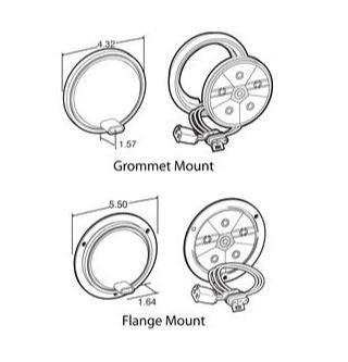 TRUCK-LITE - 44346C - LED BACK-UP LIGHT BLACK FLANGE MOUNT 12V