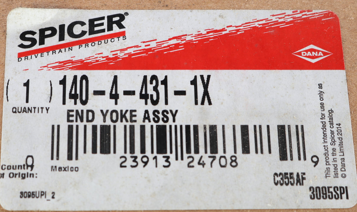 DANA SPICER - 140-4-431-1X - HALF RND END YOKE ASSY