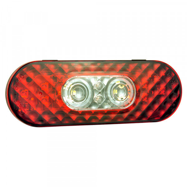 GROTE - 54702 - 6" LED STOP TAIL TURN LIGHT W/INTEGRATED BACK-UP