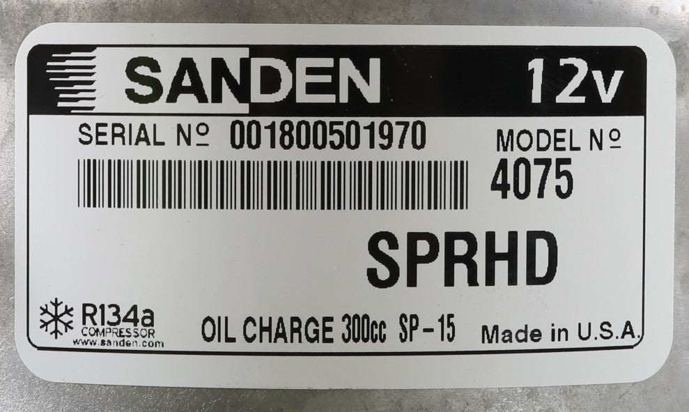 SANDEN - 4075 - A|C COMPRESSOR