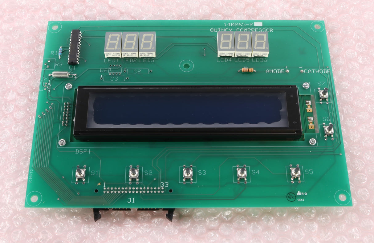 QUINCY COMPRESSOR - 2014900125 - DISPLAY BOARD 140265-2