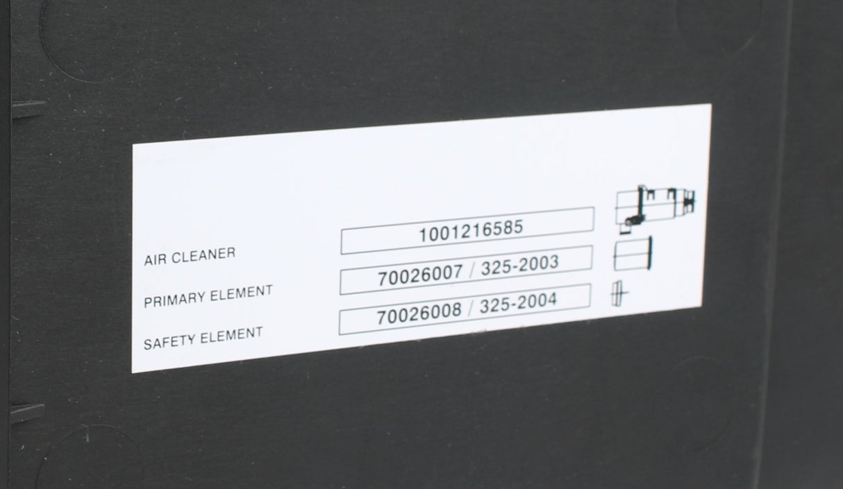 JLG - 1001216585 - FILTERAIR CLEANER